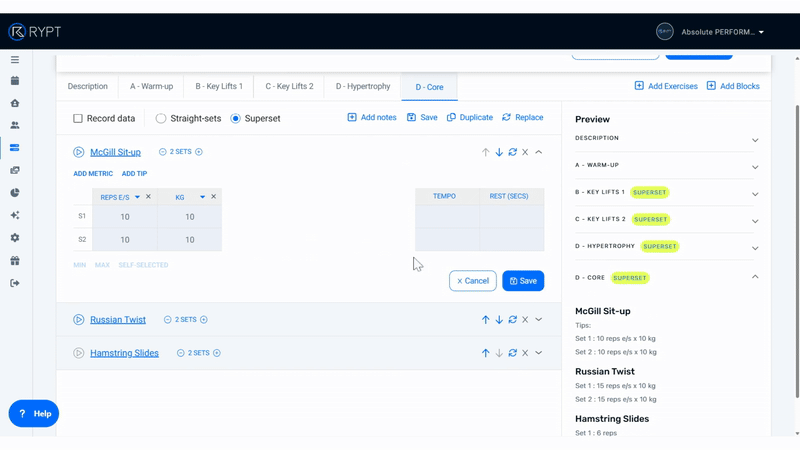 Blocks-Replace-Block-Progressions