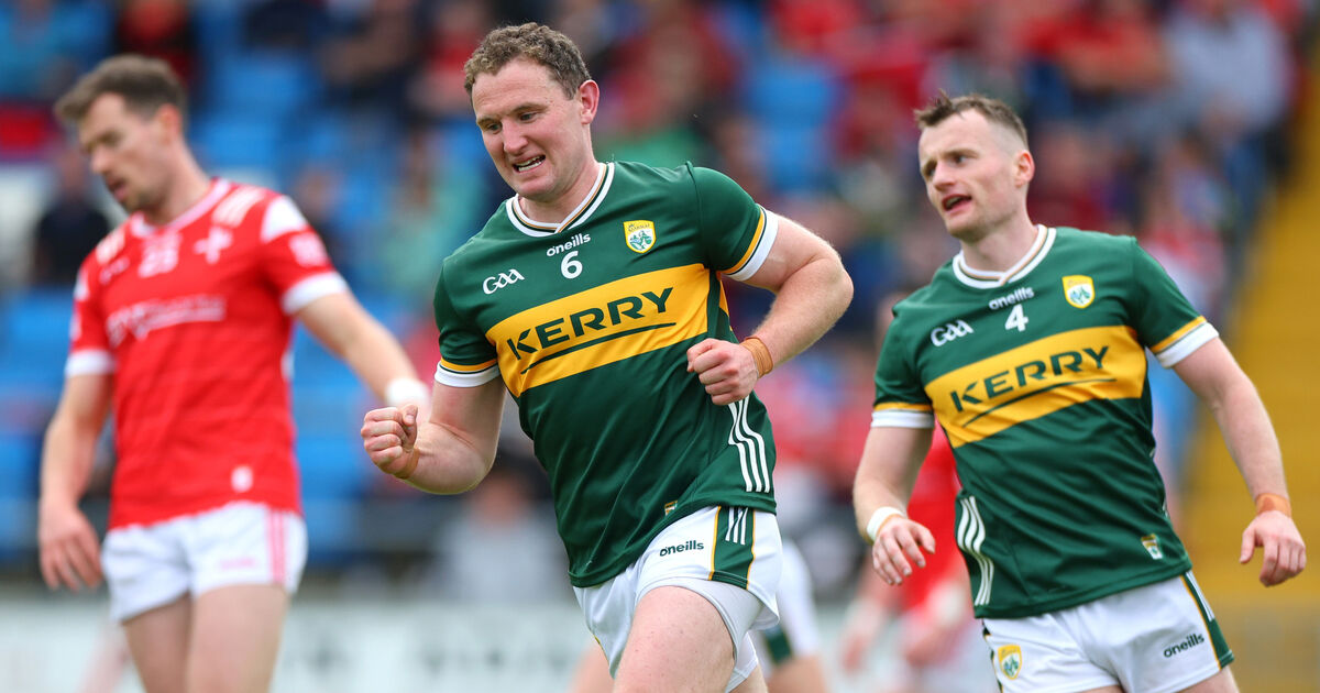 Kerry GAA players in championship action